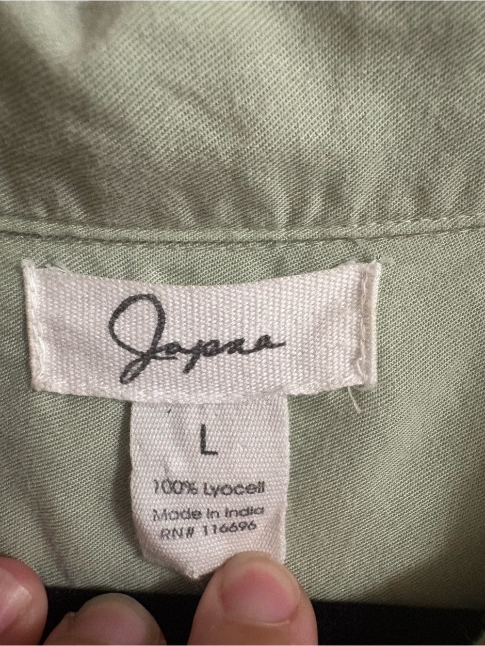 Japna 100% lyocell shirt dress button front belted collared pockets cottage L - Picture 3 of 4
